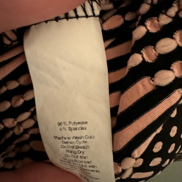 LuLaRoe Ana Maxi Dress 3XL LIKE NEW black and peach textured pattern - Picture 6 of 7